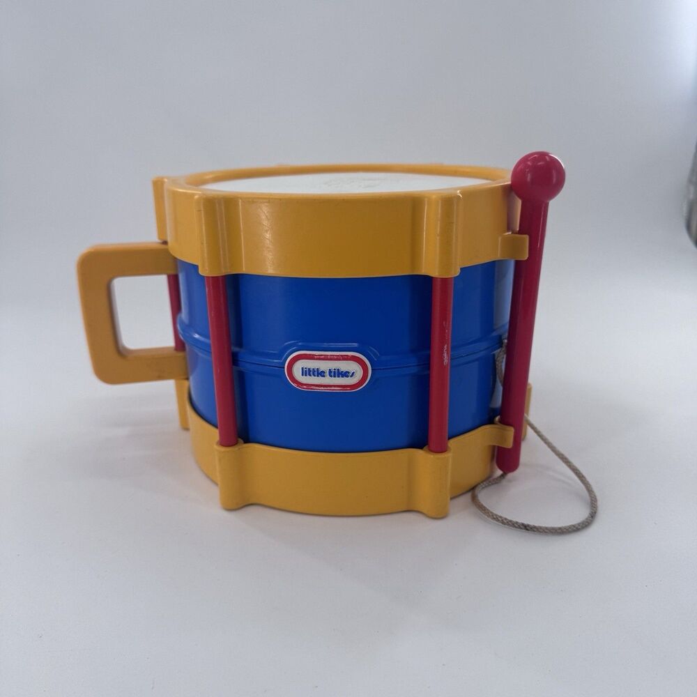 Vintage 90s-00s Little Tikes Tap A Tune Drum Spin Toddler Baby Toy Fast Shipping